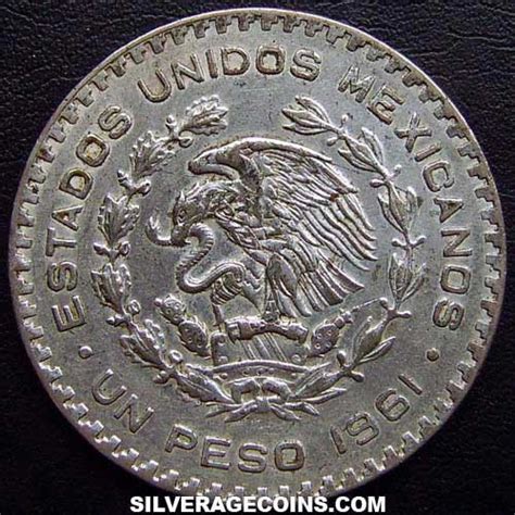 1961 mexican peso|1961 Mexican Billon Peso (Morelos) .